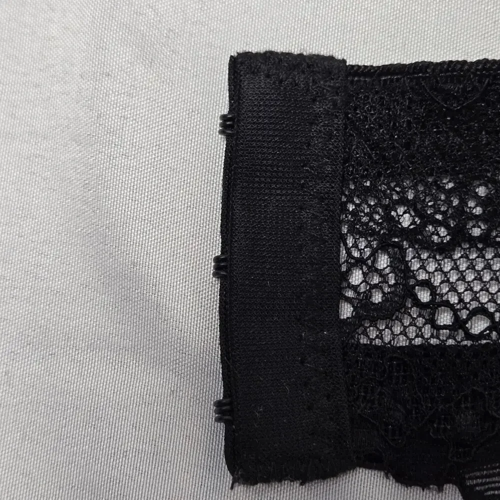 Unbranded Bra 40C Black lace Trim 90% Nylon 10% Spandex